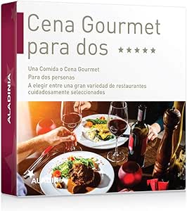 ALADINIA Box Caja Regalo Pack Cena Gourmet para Dos con ...