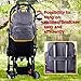 Baby Diaper Bag Backpack w/ Stroller Straps & Changing Pad, Gray