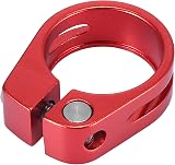 X AUTOHAUX 28.6mm Aluminium Alloy Bike Seat Post Clamp Red view 5