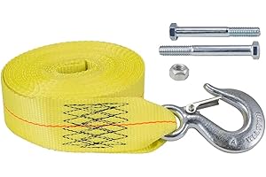 Dutton-Lainson 6552, Extra Heavy Duty Winch Strap and Hook, 20 ft