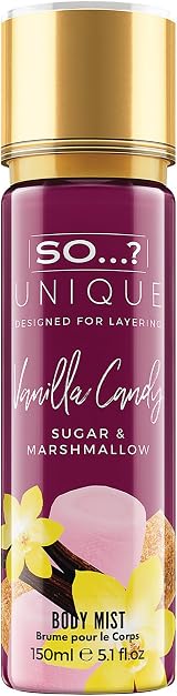 So…? Unique Vanilla Candy Body Mist 150ml - Vegan Fragrance Spray
