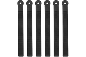 GAROZATION 6pcs Snowboard Binding Ladder Straps Replacement with Ratchet Buckle Universal Snowboard Boot Strap