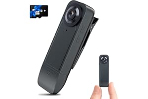 Yeigpzk Mini Body Camera 2025 Upgrade True 1080P HD Portable Bodycam with 64GB Card, Night Vision and Motion Detection 4H Auto Overwrite 1000mA for Home/Cycling/Delivering