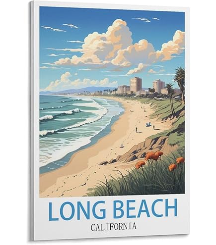 絵画 From Long Beach Amazon.com: Long Beach Art Print, Long Beach Poster, Long