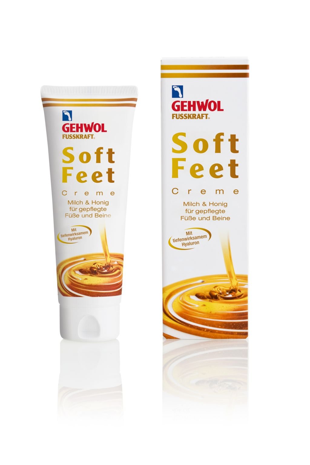 Gehwol Fusskraft Soft Feet Cream 125ml - Silky Smooth Feeling with Milk & Honey