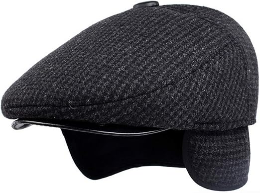flat cap with ear flaps