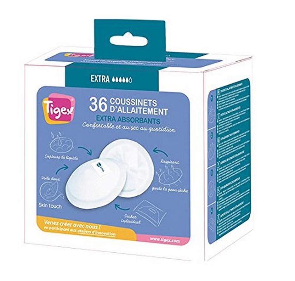 Tigex 36 Super Absorbent Nursing Pads – Number to Choose from