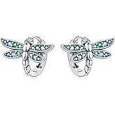 CYMYSS 925 Sterling Silver Hoop Earrings for Women, Small and Large Trendy Hoops Hypoallergenic Huggie Earrings Statement Fashion Jewelry Gifts for Sensitive Ear - Double Loop