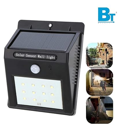 Blackt Electrotech Wireless Waterproof Motion Sensor Solar with Light