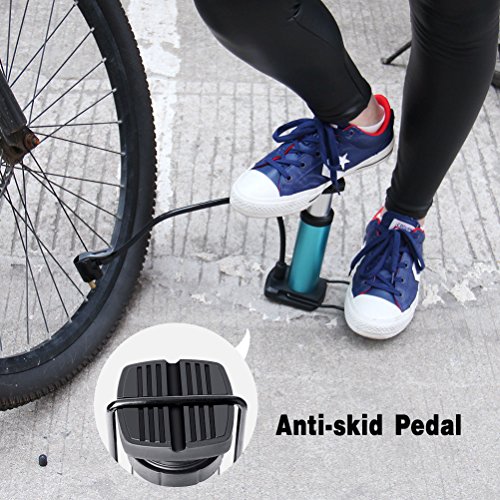 image for Jamal Mini Bike Floor Pump Foot Activated Bicycle Pump Portable Bike P