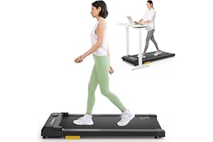 UREVO Under Desk Walking Pad Treadmill 2 in 1-4 MPH Speed, 2.5 HP 40 dB Quiet Motor (for Apartment), 5-Layer Non-Slip Belt, S