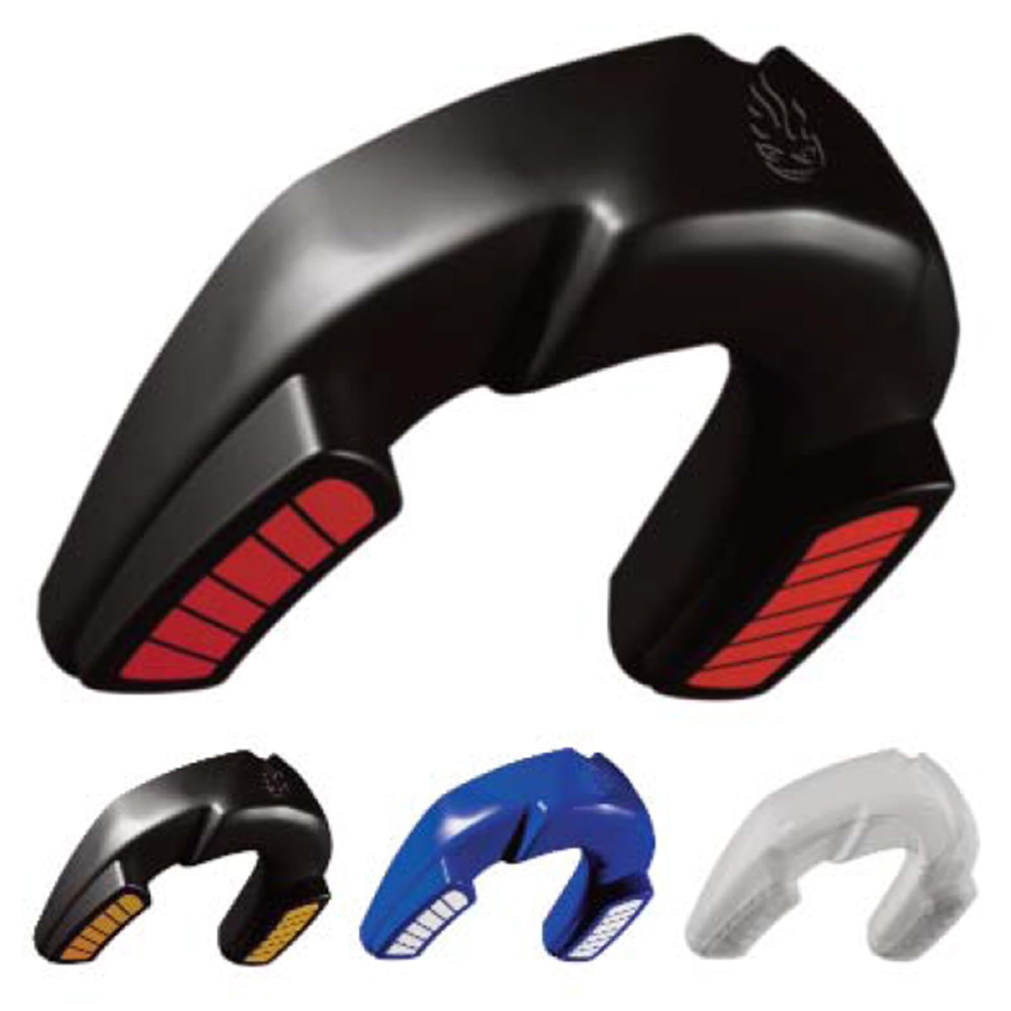 Dr Knox Professional Level Sports Gum Shield Dual Layer Mouth Guard for Superior Protection Boxing, Martial Arts, MMA, Muay Thai, Karate, Judo, Rugby and All Contact Sports (Black/Red) 12 Years+