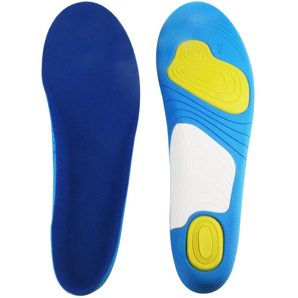 HLYOON PU Arch Support Sports Insoles/Inserts-Shock Absorption and Cushioning, Unisex, Size 7-10, 1 pair