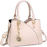 KKXIU Triple Compartments Purses and Handbags for Women Fashion Ladies Satchel Shoulder Top Handle Bag