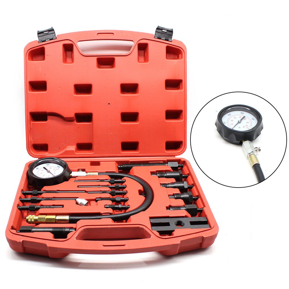 OUKANING Diesel Engine Compression Tester Cylinder Leakage Detector