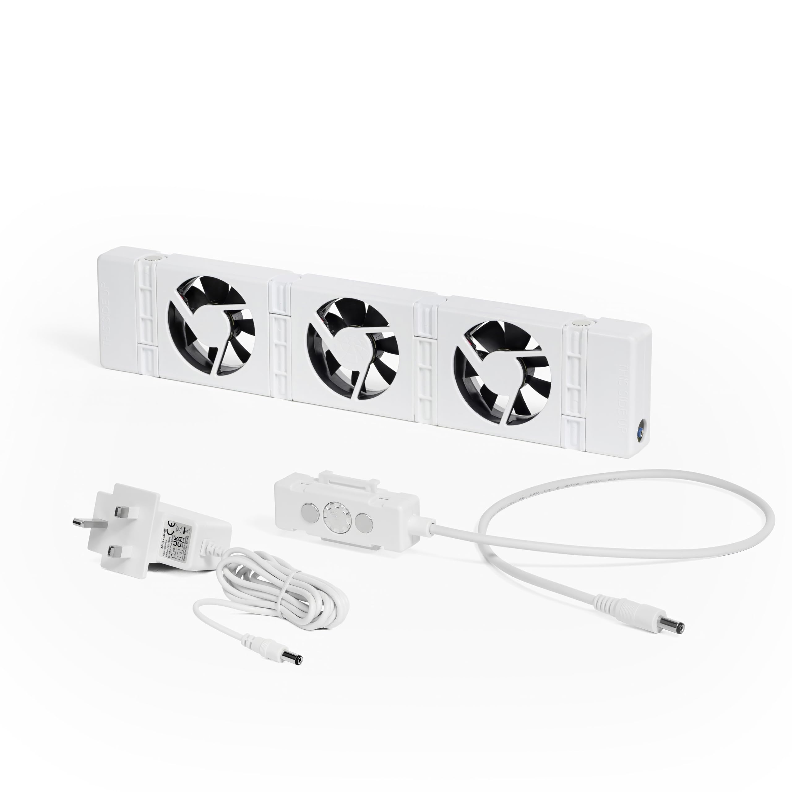 SpeedComfort Radiator Fan Mono Set - 1 radiator fan - Energy efficient – 2x faster heating - Up to 22% energy savings – Easy to install – Whisper quiet - Dutch product