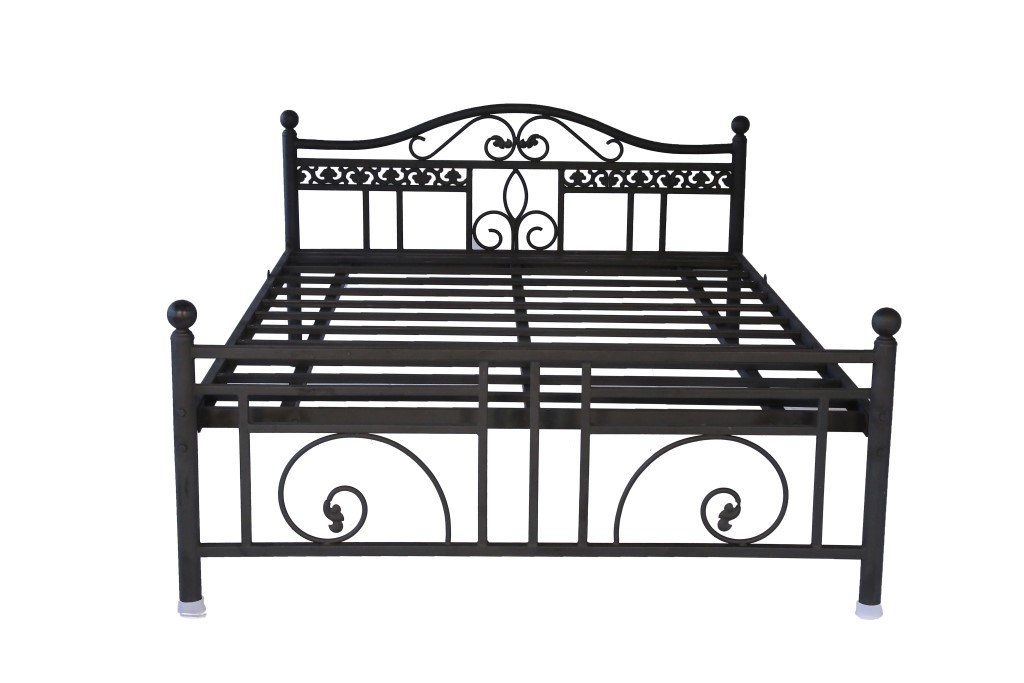 black metal cot