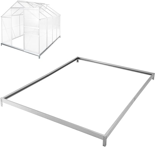 TecTake Base para Invernadero de jardín Acero galvanizado Base ...