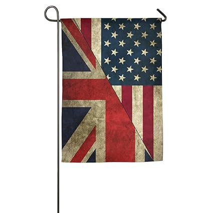 Amazon Com British American Flag House Flags Decorative Flags