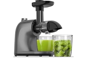 MAMA'S CHOICE Slow Masticating Juicer Machines, Cold Press for Fruits & Vegetables. High-Yield Juice Extractor with Quiet Mot