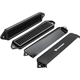 Bevinsee Cabin Aire Cowl Filtrar &amp; Weather Guards Compatible with E90 E92 | E91 E93 E81 E82 E87 E88 X1 E84 325i 323i 320i 335i 135i 328i 330i 330d 335i 335d, Black