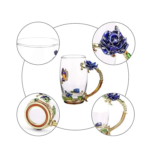 Juego de tazas de té de taza de café [paquete de 2] Juego de ...