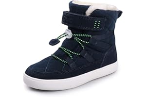 UOVO Boys Snow Boots Winter Waterproof Slip Resistant Fur Lined Outdoor Shoes(Little Kid/Big Kid)