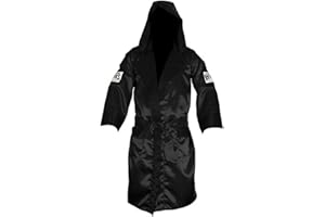CLETO REYES Satin Boxing Robe with Hood for Men and Women, Adult Unisex Competition Uniform Apparel Clothes