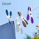 Elliott Extra Strong Soft Grip Wave Pegs 24 Assorted Colours BPA Free view 4