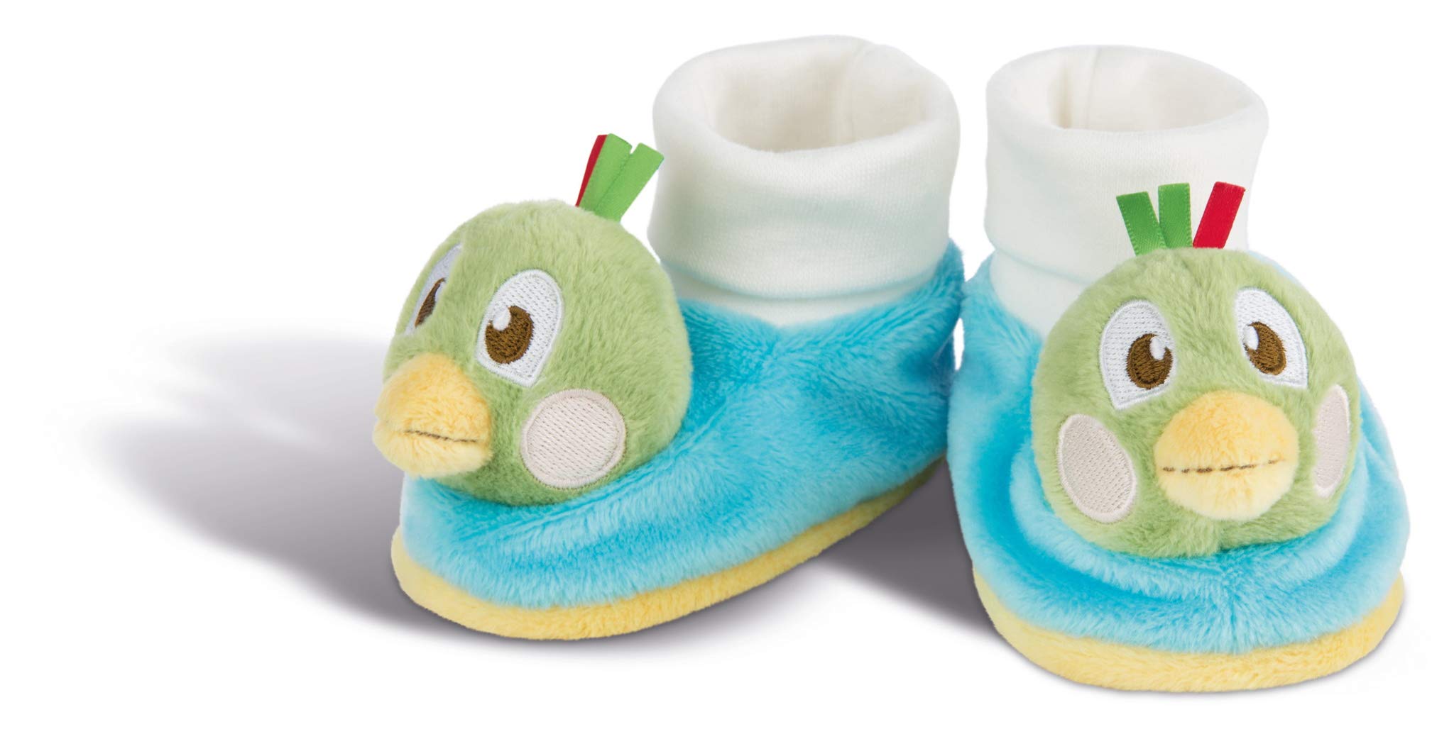 Nici 43944 Baby Shoes Fritz the Sparrow with Rattle Colourful