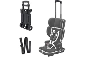TOREVSIOR Car Seat Stroller, Car Seat Carrier for Airport with Wheels and Compact Fold, Foldable Car Seat Travel Cart with Belt