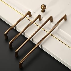 Amerdeco 10 Pack Antique Brass Cabinet Pulls 5