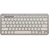 Logitech K380 Pebble Multi-Device Bluetooth Wireless Keyboard with Easy-Switch for Up to 3 Devices, Slim, 2 Year Battery-PC, 