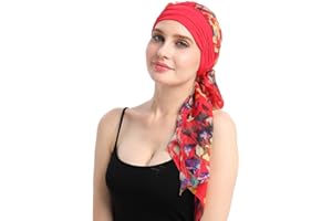 FOCUSCARE Chemo Headwear Turbans for Women Long Hair Head Scarf Headwraps Cancer Hats
