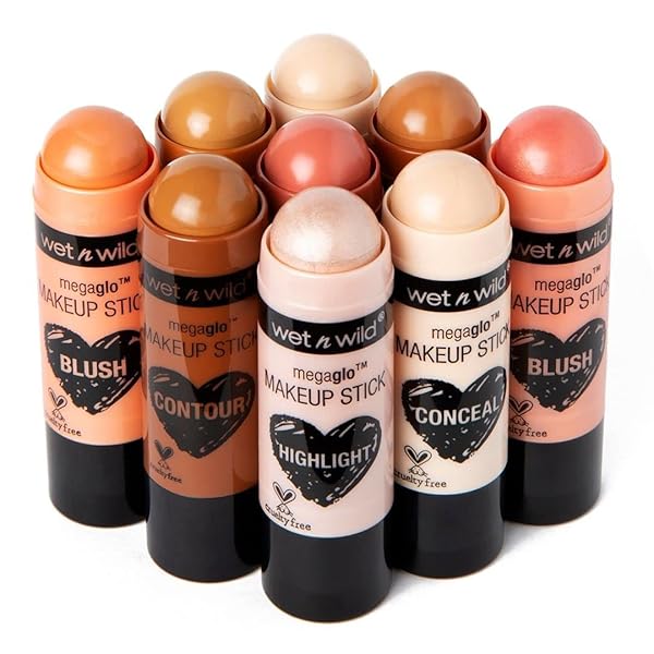 WET N WILD MEGAGLO MAKEUP STICK, BUILDABLE COLOR, VERSATILE USE, CRUELTY-FREE & VEGAN – HUSTLE & GLOW