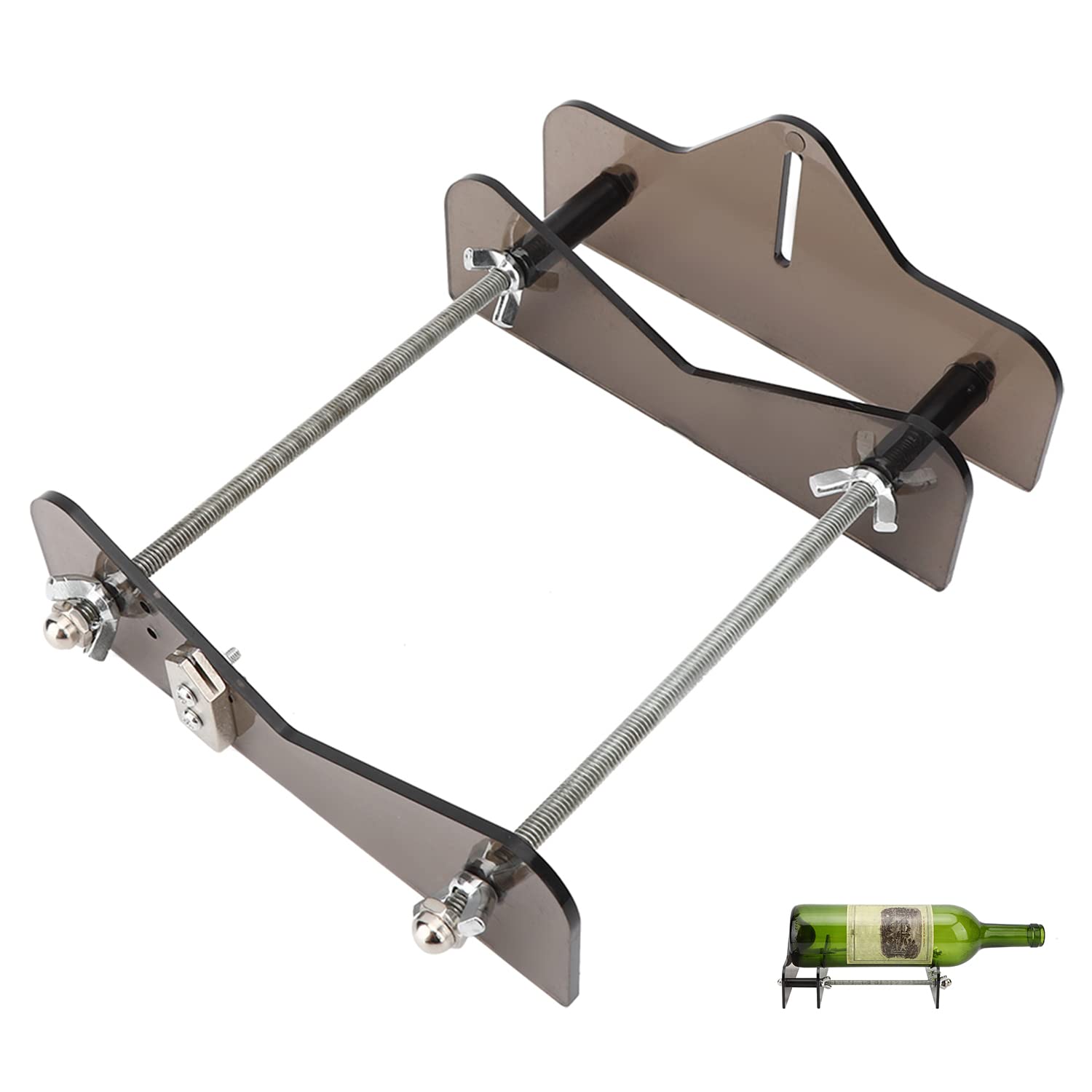 Glass Bottle Cutter, PC Wine Beer Champagne Whiskey Bottles Cutting Machine Set Roller Glass Cutter Head for DIY Project Crafts