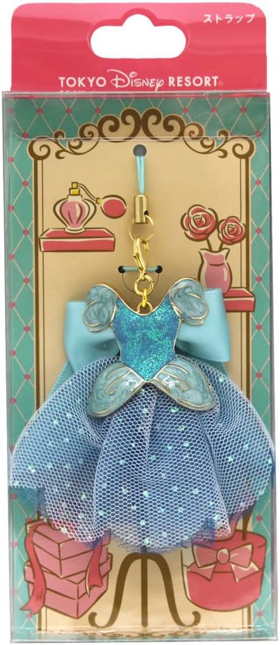 Amazon 箱入り ドレス ストラップ 水色服 シンデレラ ディズニー プリンセス 可愛い かわいい ストラップ ディズニーリゾート限定 お土産 アニメ 萌えグッズ 通販