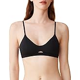 Zoe Jacobs Organic Pima Cotton Bra Wireless Padded Bralette Breathable Comfortable Bras for Women Everyday Triangle Bralette