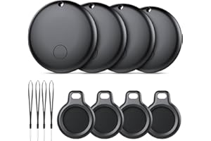 AJBLG Android Air Tracker 4 Pack, Bluetooth Tracker Tags, Work with Google Find My Device App (Android Only), Smart Tags for Luggage, Wallet, Vehicles, Keys (Not for iOS)