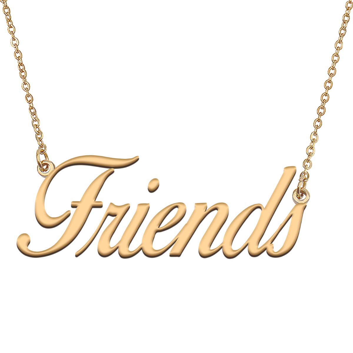 HUAN XUN Customized Custom Simple Any Name Necklace