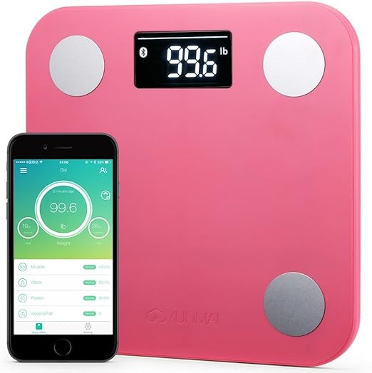 Yunmai Mini Smart Scale Wireless Bluetooth Weight Body Digital Bmi Ios Android Pink Amazon Ca Home Kitchen