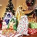 Amosfun Christmas Drawstring Gift Bag Set Assorted Styles Holiday Drawstring Bags Christmas Goody Bag for Christmas Party Favors,Xmas Party Supplies,Holiday Treat Gifts Bags 30PCS