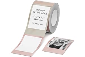 NIIMBOT Photo Stickers with Styled Border for B21 Pro HD Label Printer