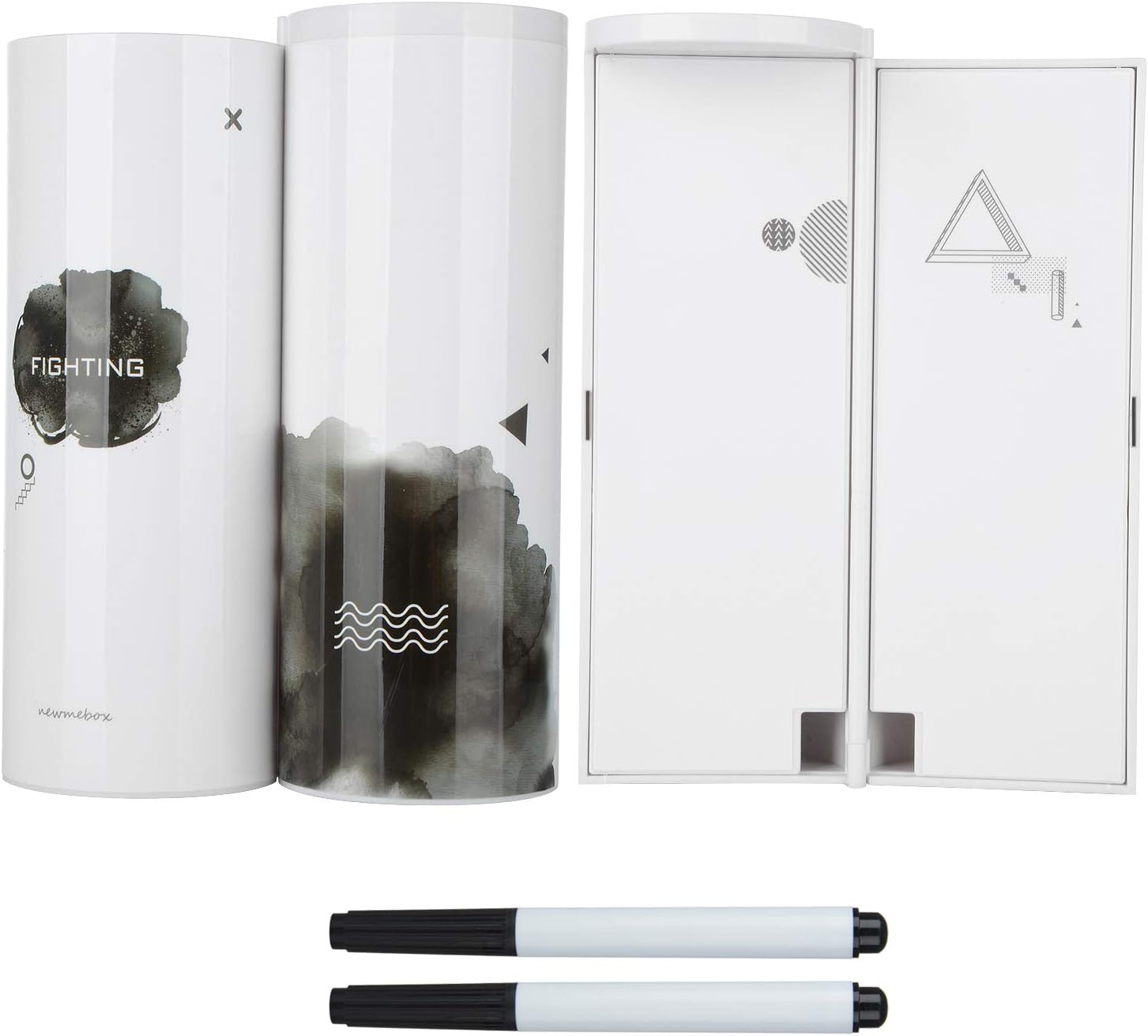 Amazon Co Jp Langbaペンボックス 筆箱 圆筒形 可愛い 文房具ボックス 筆入れ 円柱の筆箱 大容量 おしゃれ 多機能 ミラー 電卓付き 文房具用品 子供 入学のプレゼント ベビー マタニティ