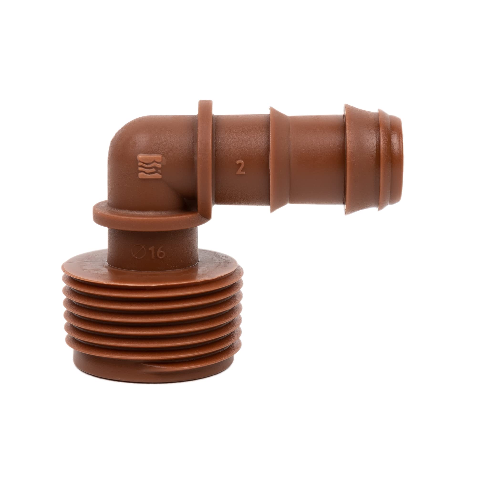 Cofan Elbow Shaped Connector with 3/4" Male Thread | Must Have Irrigation Accessory for Any Drip Irrigation Installation