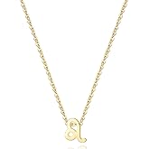 Aimber 18K Gold Plated Astrology Necklace for Women Jewelry,12 Zodiac Pendant Horoscope Constellations Necklace