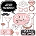 Big Dot of Happiness Bride Squad - Rose Gold Bridal Shower or Bachelorette Party Photo Booth Props Kit - 20 Count