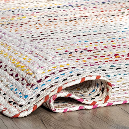 nuLOOM Tammara Hand Braided Area Rug, 3' x 5' Oval, Ivory Pricepulse