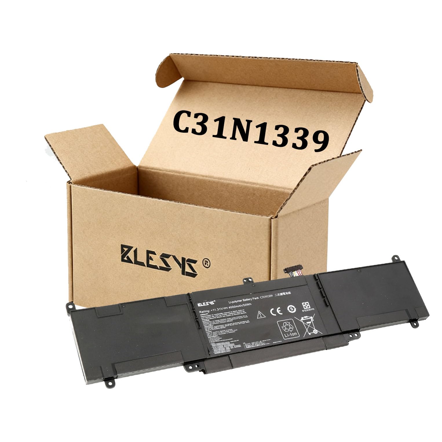 BLESYS C31N1339 Battery for ASUS ZenBook UX303 UX303L UX303LA UX303LB UX303LN UX303U UX303UA UX303UB Q302L Q302LA TP300L TP300LA TP303LD TP300LJ TP300UA Series 0B200-9300000 Laptop 11.31V 50Wh