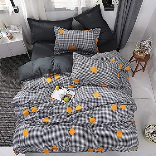 JUNDY Bed Sheets Set, Soft Brushed Microfiber Set - Wrinkle, Fade, Stain Resistant - Hypoallergenic Home textile cotton bed four sets of colour10 2.0m